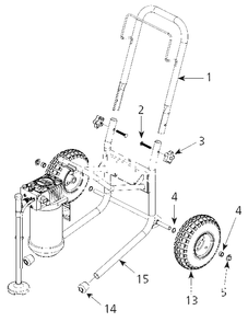 Assembly Parts Diagram and Parts List for PS240C  Campbell Hausfeld Paint Sprayer